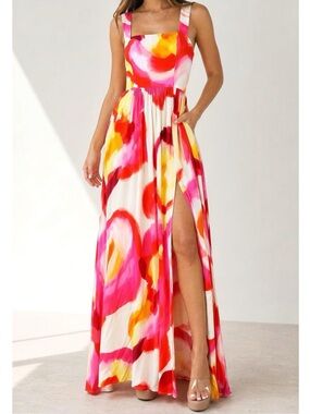 NEW AMANDA UPRICHARD Florence Maxi Dress, Asteria, Small